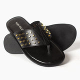 Men Slipper Premium Black Leather SLP24