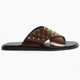 Men Slipper Premium Brown Leather SLP2