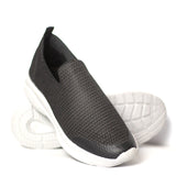 Black Grey Fly Knitted Running Sneakers 00X