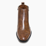 Men Formal High Ankle Brown Tan Pure Leather Shoe 009