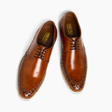 Men Formal Handmade Leather Woven With Imported Sole Shoe