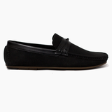 Black Suede Loafer LS25