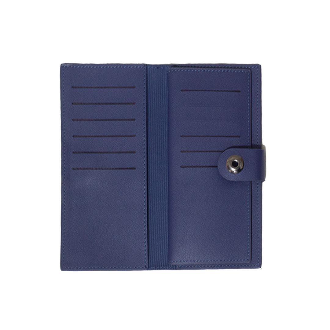 Medium Long Blue Wallet For Men