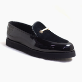 Men Formal High Sole Black Pure Leather Shoe X003