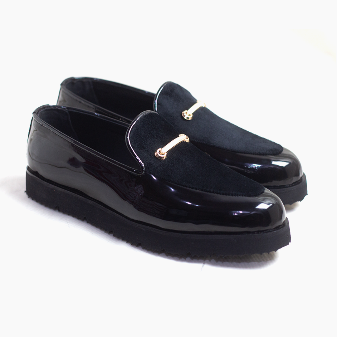 Black High Sole Suede PJ02