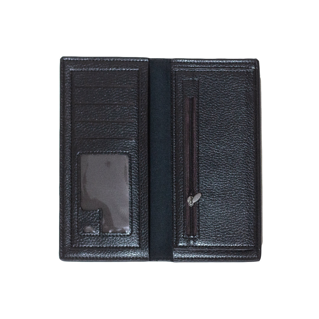 Medium Long Black Wallet For Men